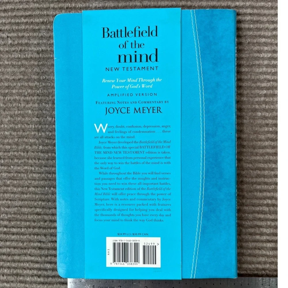 Battlefield of the Mind‎ New Testament Joyce Meyer Amplified Version Teal Bible